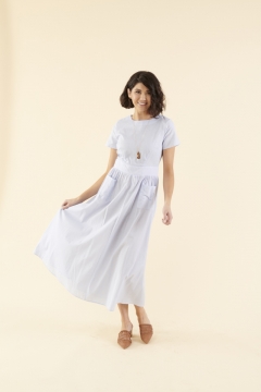 Patch-Pocket Maxi Dress